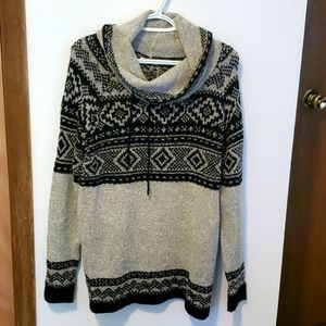 Pullover Cowl-Neck Sweater